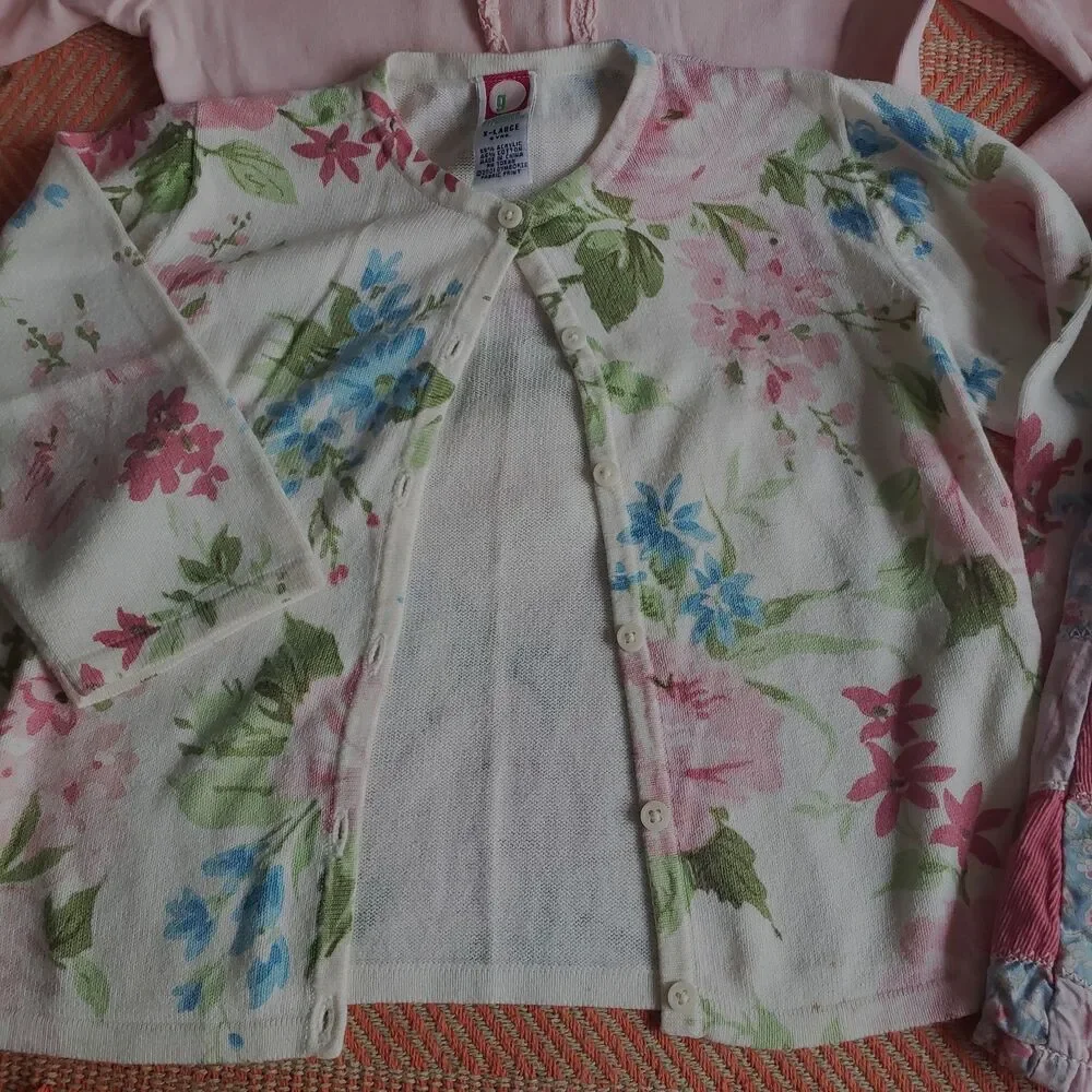 HUGE Gymboree Western Prairie 8pc. Lot Size 4-5 VINTAGE Floral Denim Mix & Match
